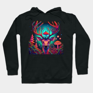 Rudolf the Tripping Reindeer | Psychedelic Art Hoodie